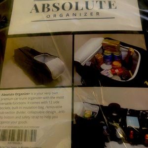 Absolute organizer with cooler for trunk